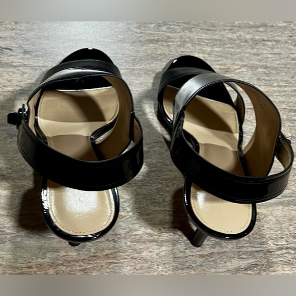 Coach Marla open toe strapped glossy kitten heels sandals - Picture 2 of 16